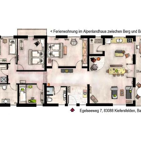 Grosse Fewo Im Alpen-landhaus Zwischen See, Berg Und Bach * Kiefersfelden